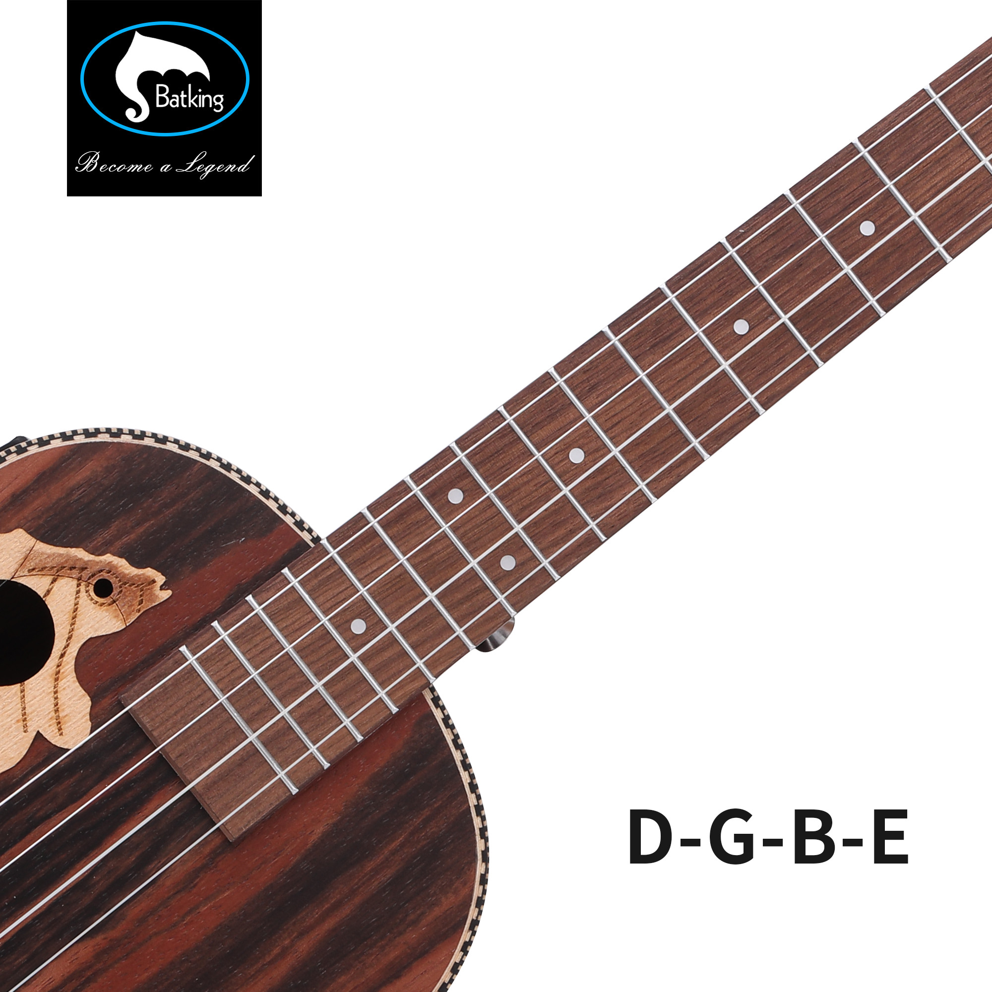 26 Inch All Blackwood Tenor Acoustic Electric Ukulele With Truss Rod With EQ with Gig Bag Strap Nylon String Electric Tuner Pick shaker(U4)
