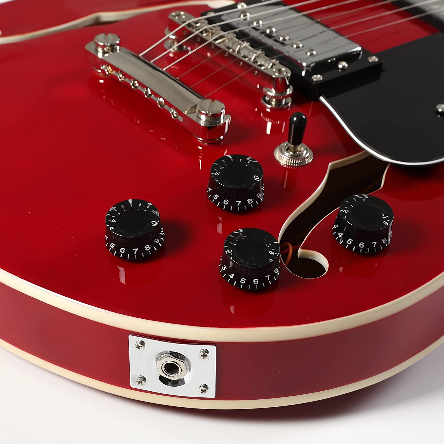 Batking 335 style Jazz Electric Guitar Red Small(EJ01)