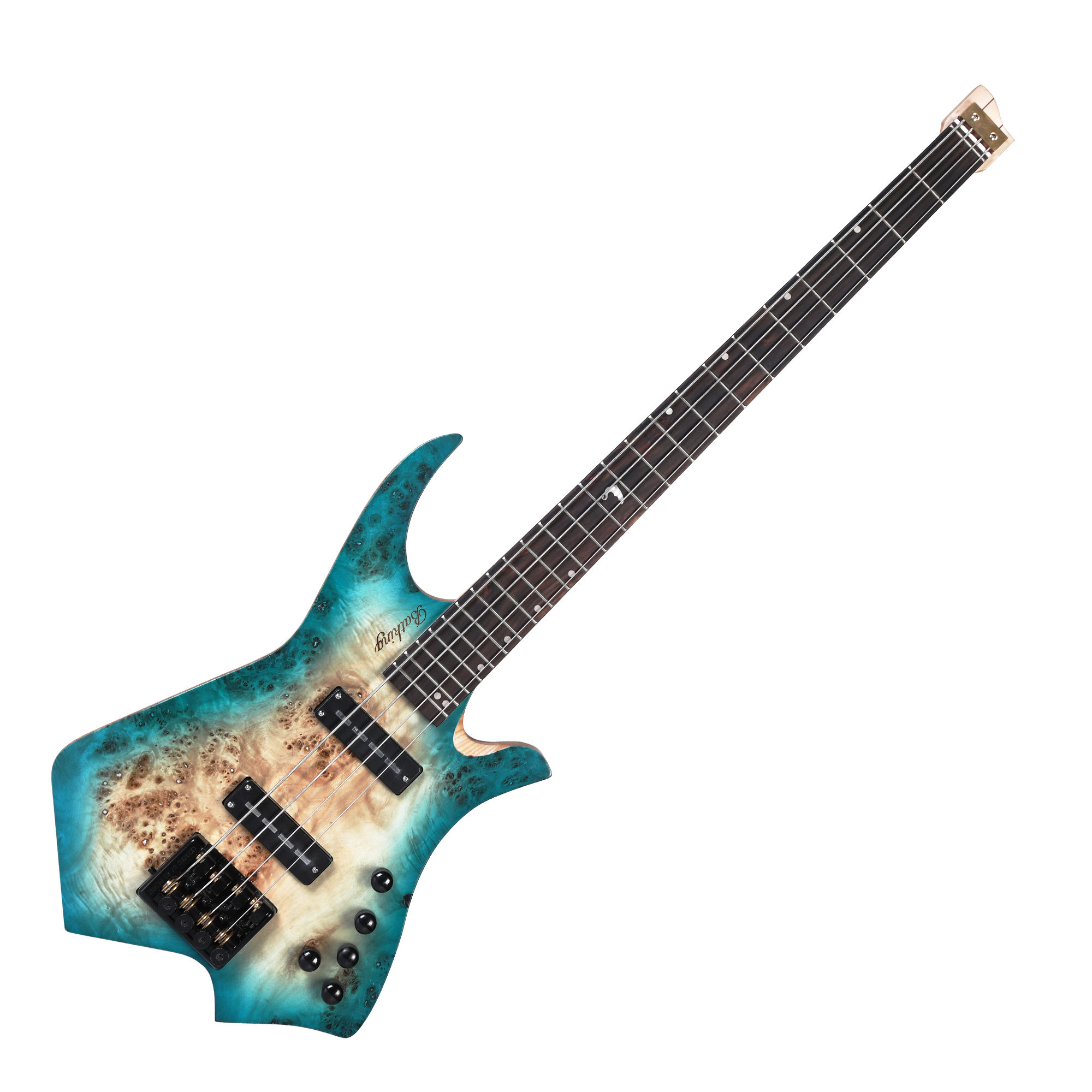 Batking 4 string headless electric bass guitar of stringed instruments with custom left handed(EHB 01)