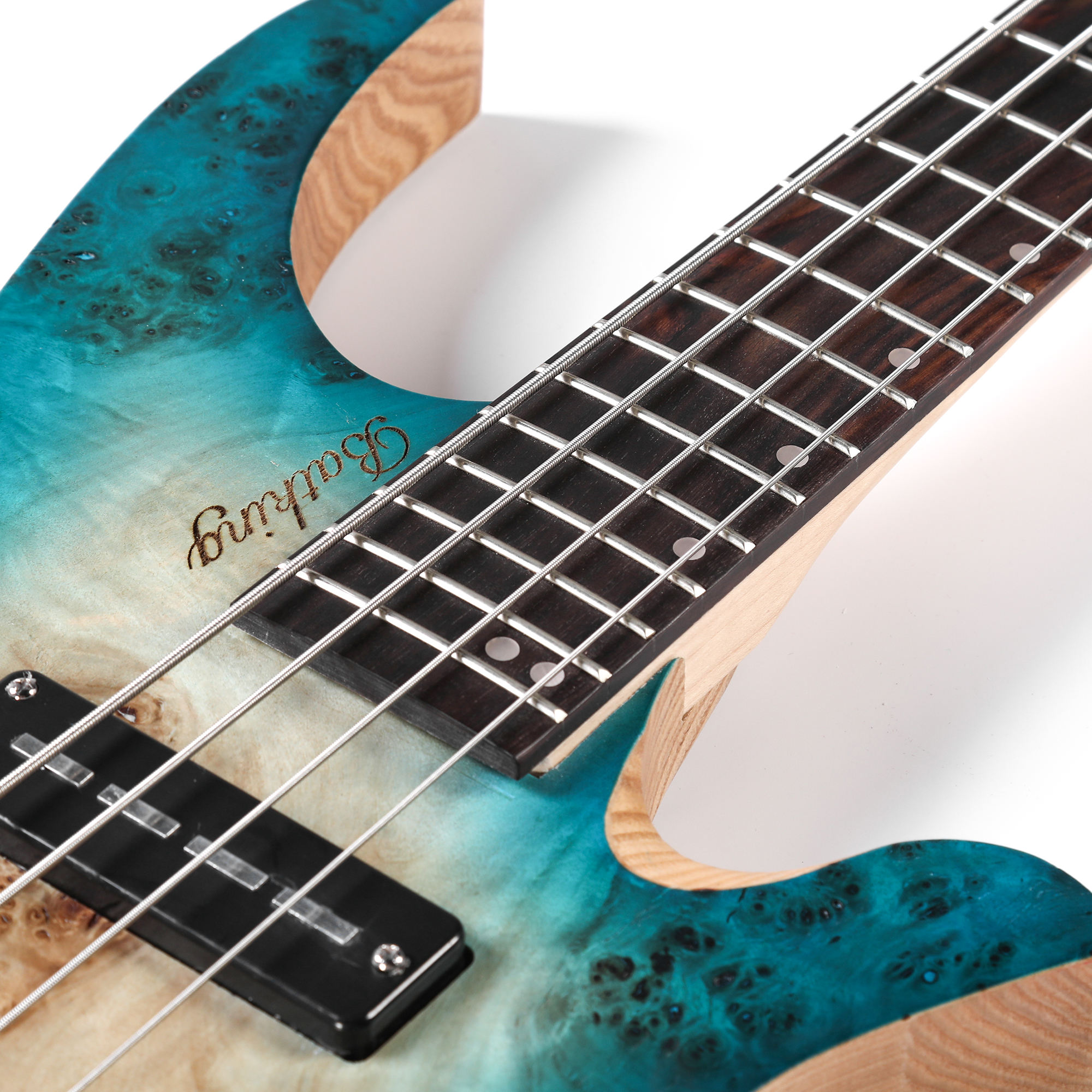 Batking 4 string headless electric bass guitar of stringed instruments with custom left handed(EHB 01)