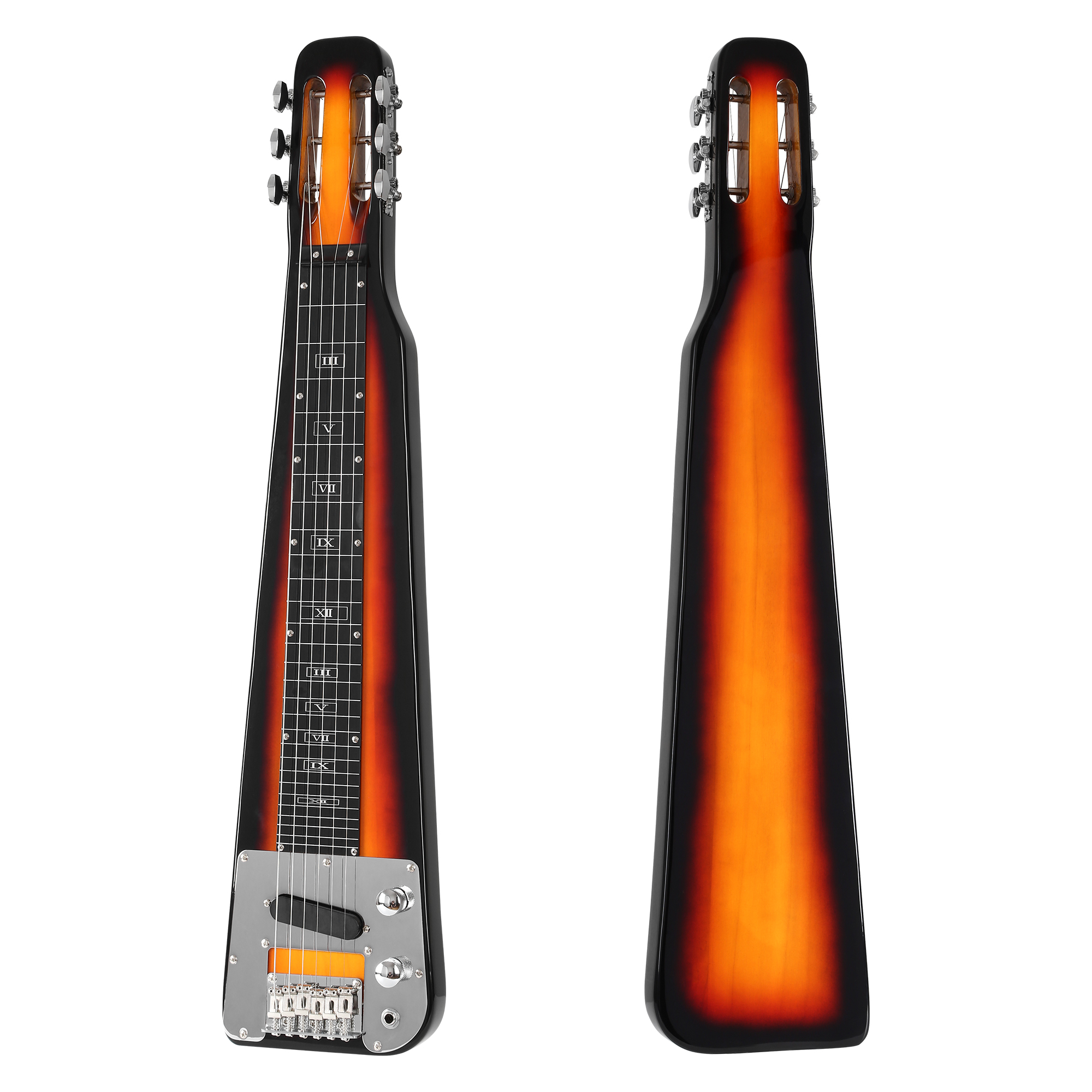 6 STRING SUNBURST ELECTRIC LAP STEEL GUITAR(LAP03)