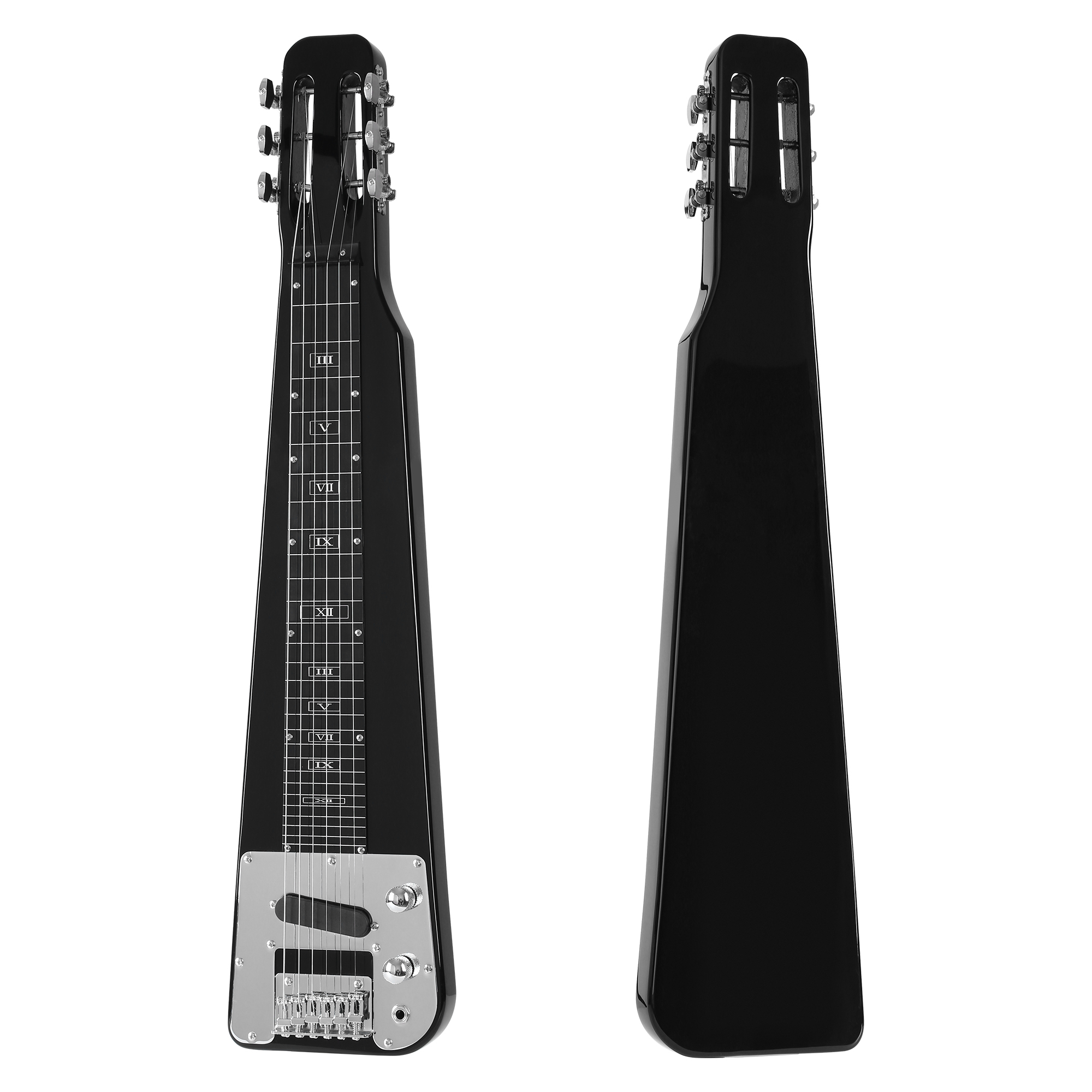 6 STRING BLACK ELECTRIC LAP STEEL GUITAR(LAP01)