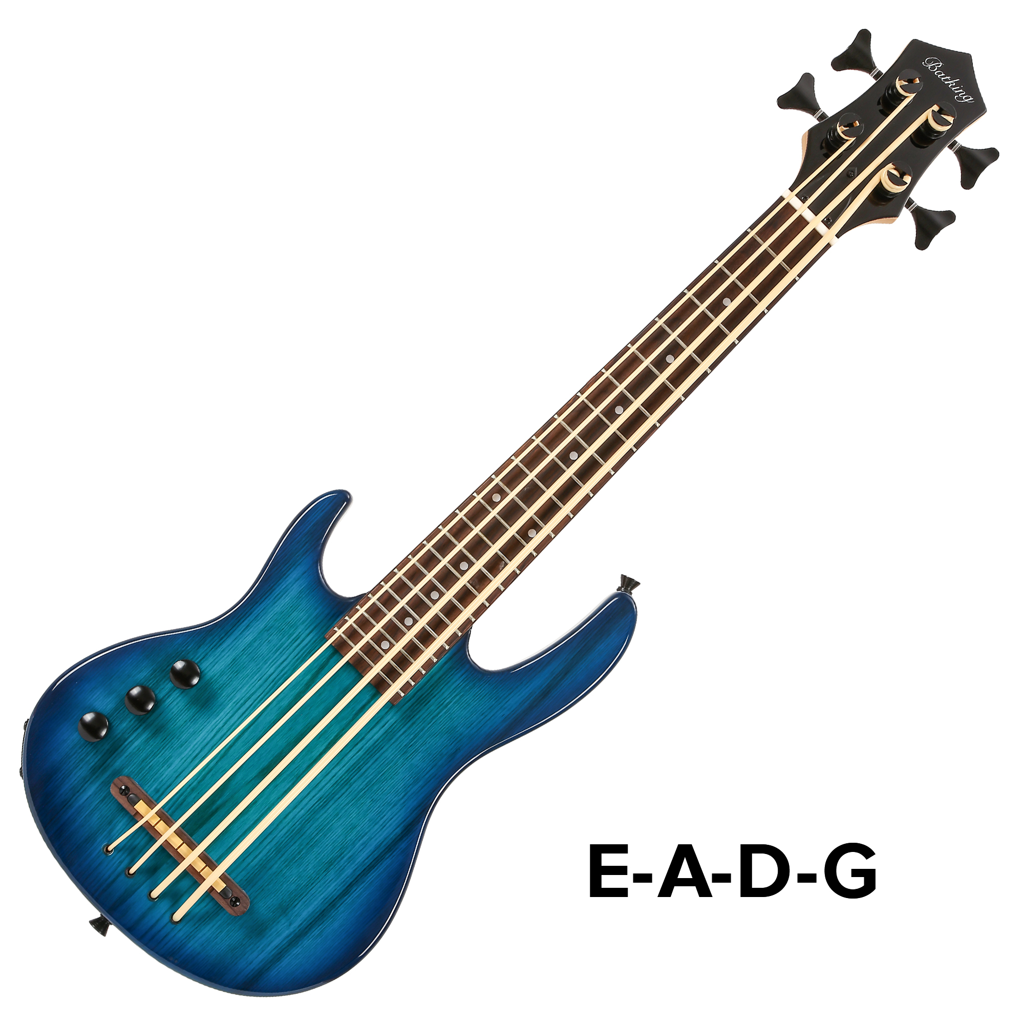 Batking left hand Ukulele bass fretted Electric Uku bass with Gig bag(UBE 04L)
