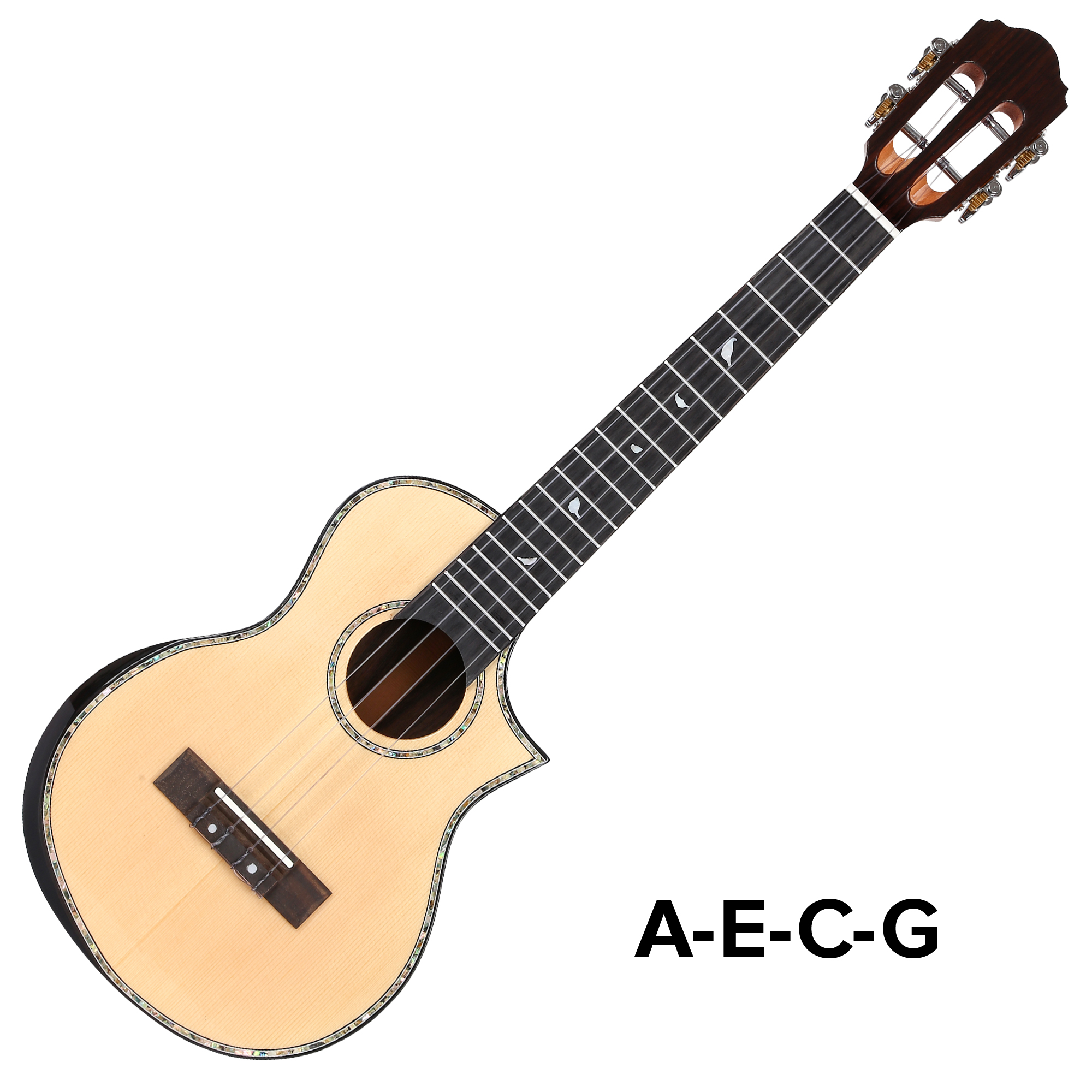 Batking Tenor Ukulele for Professional Solid Wood 26 inch Hawaiian Ukalalee for Adults Cutaway Travel Ukuleles for Kids Slotted Headstock Ukele with Gig Bag(U3)
