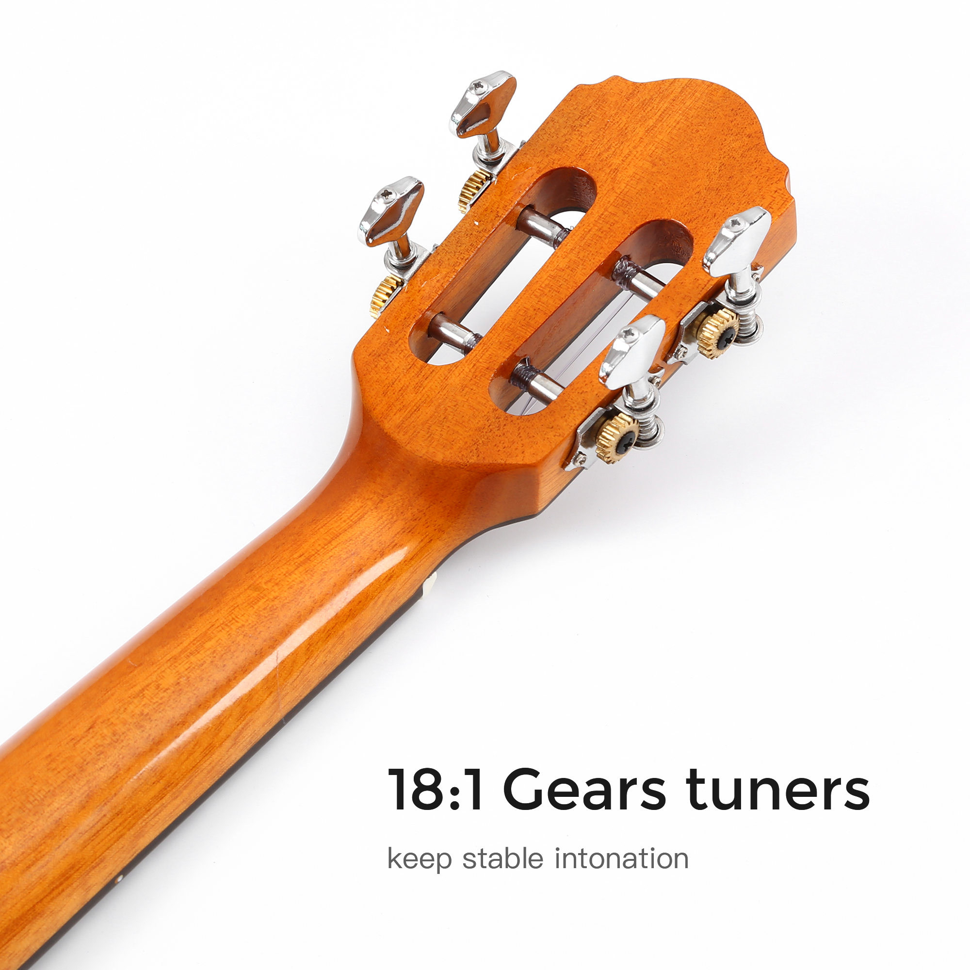 Batking Tenor Ukulele for Professional Solid Wood 26 inch Hawaiian Ukalalee for Adults Cutaway Travel Ukuleles for Kids Slotted Headstock Ukele with Gig Bag(U3)
