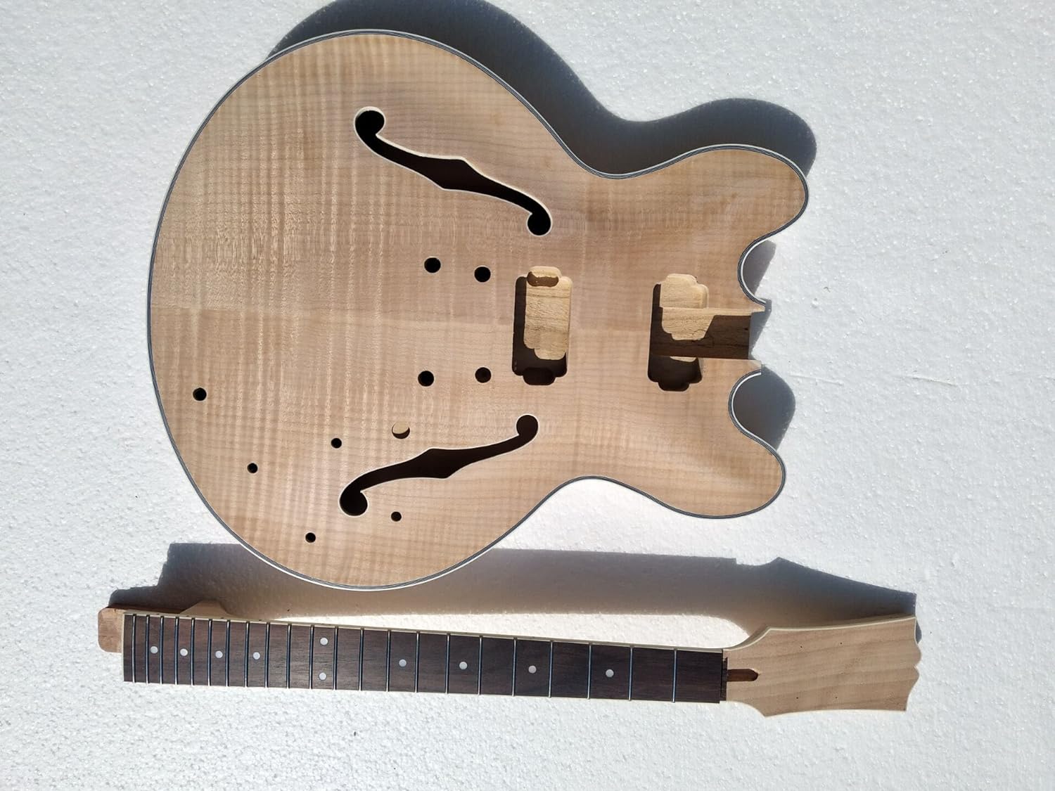 PROJECT SEMI HOLLOW BODY DIY ELECTRIC GUITAR KIT(GK11)