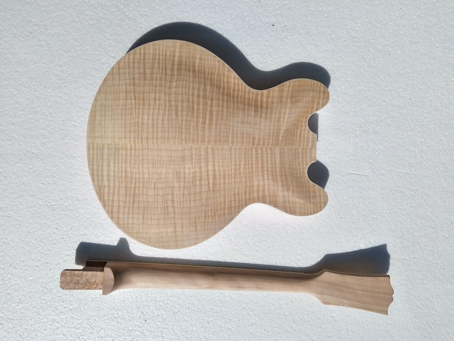 Project electric semi hollow jazz guitar kit with all parts(GK12)
