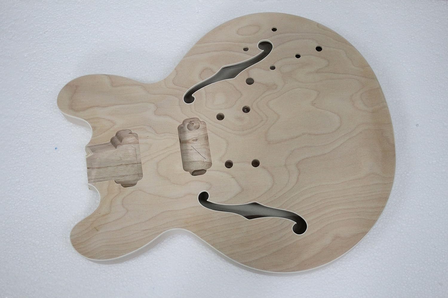 Batking Brand semi hollow jazz body guitar kits without parts GK13