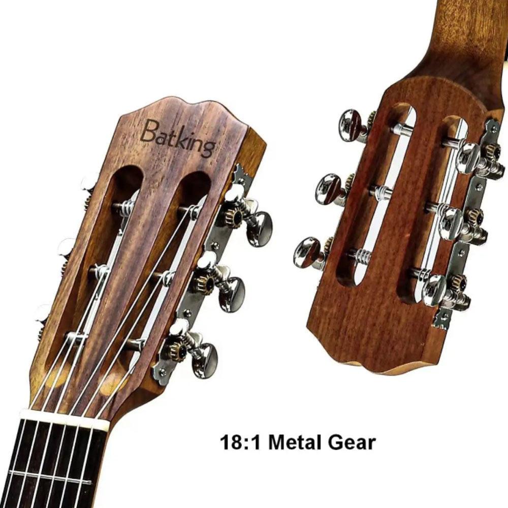 Batking Guitalele 28 inch Acoustic 6 Strings Electric Guitar Ukulele Mini Travel Guitarlele KOA Wood Ukelele with Gig bag UKG01