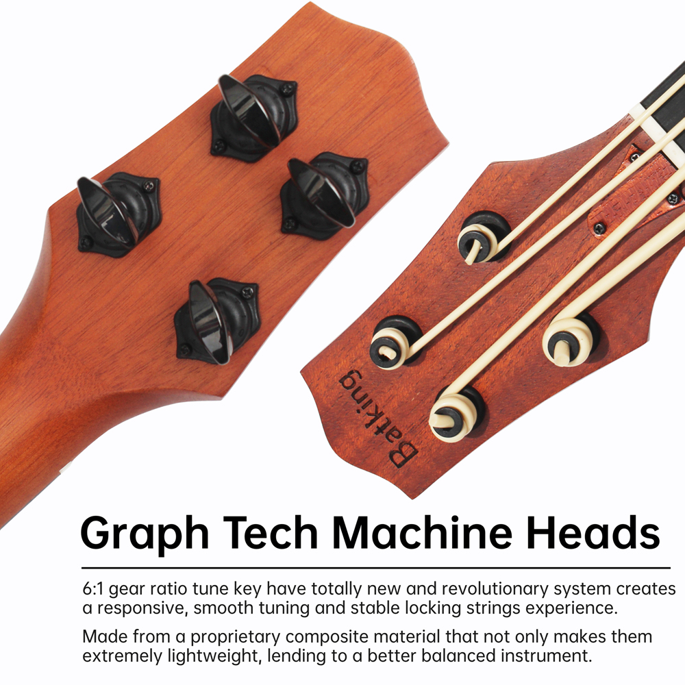 Ukulele Bass mahogany 4 strings Instruments Ukelele Bass with EQ (UBB04)
