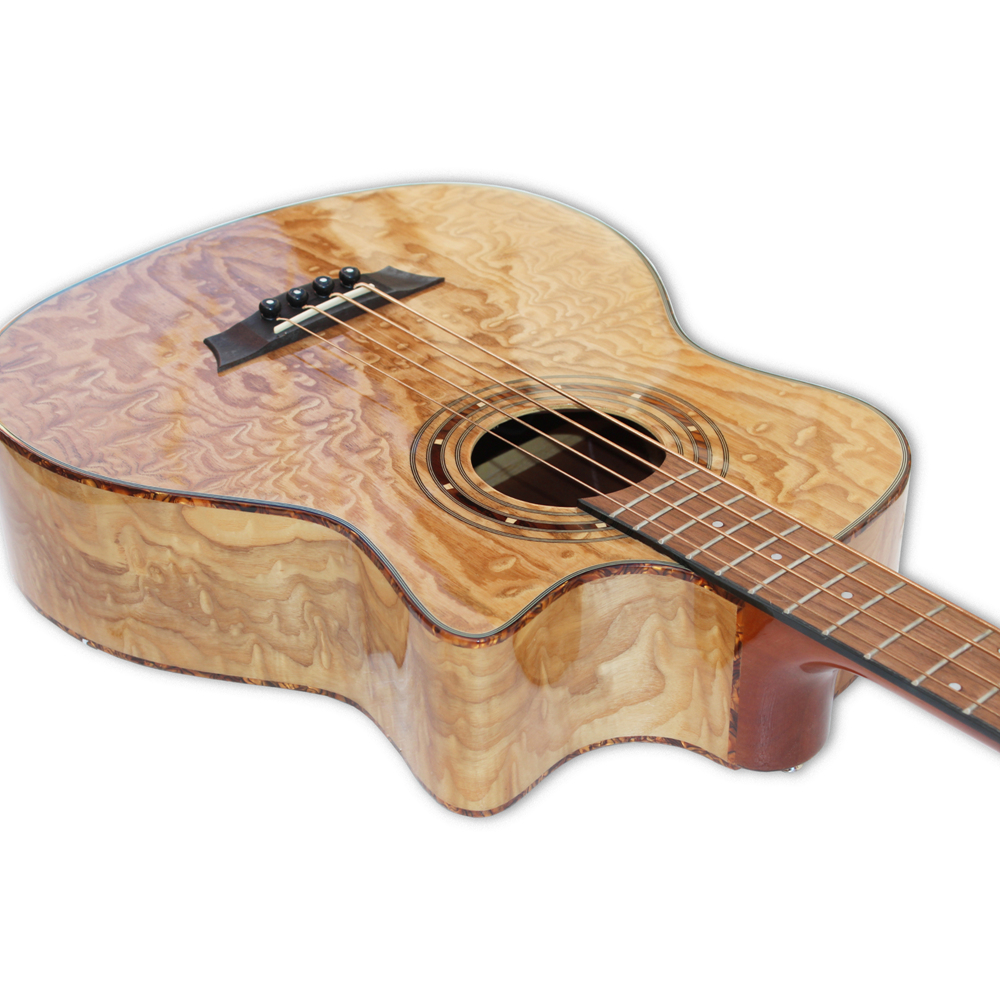 Batking Acoustic Electric Bass Guitar 41 Cutaway Electric Acoustic Bass 4 Strings MG544