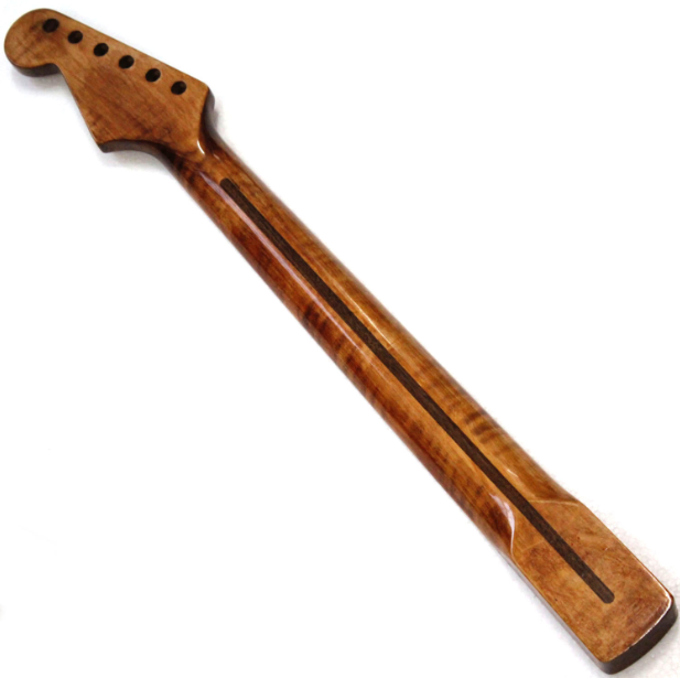 One pc flame maple electric guitar neck in Nitro paintting