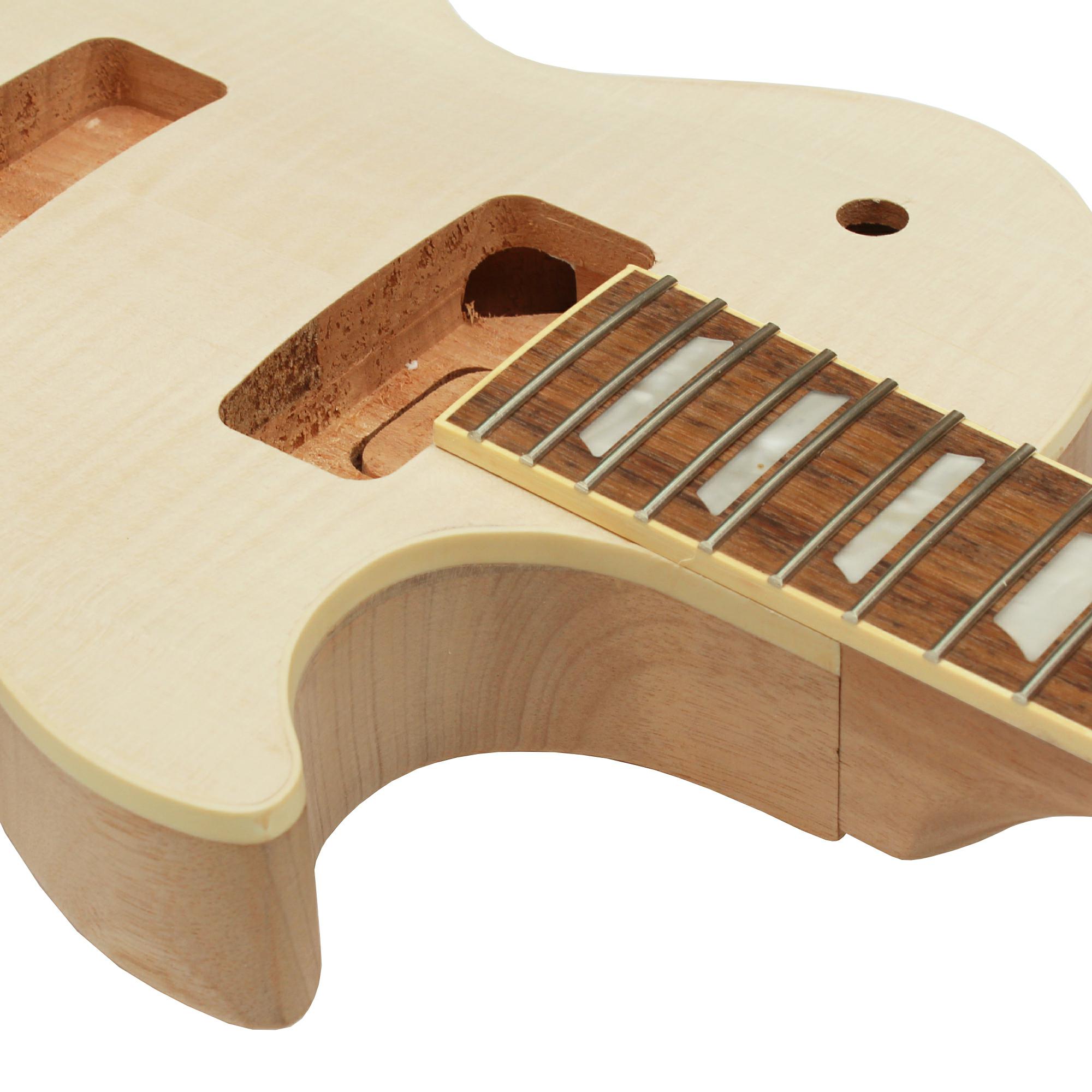 Electric Project Guitar Kit Unfinished DIY Package with All Accessories(GK14)