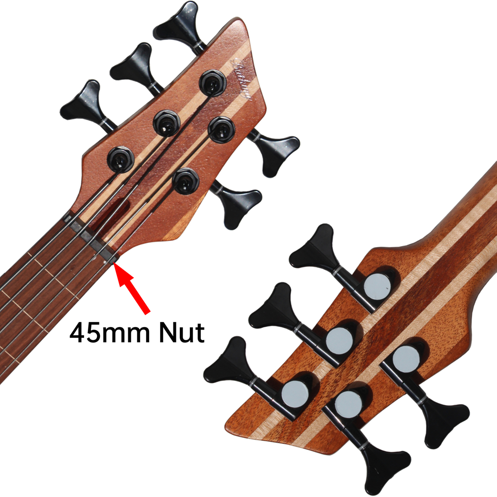 Batking Mini Ukulele Bass Electric Ubass 5 String Fretless Bass Ukelele with Gig bag
