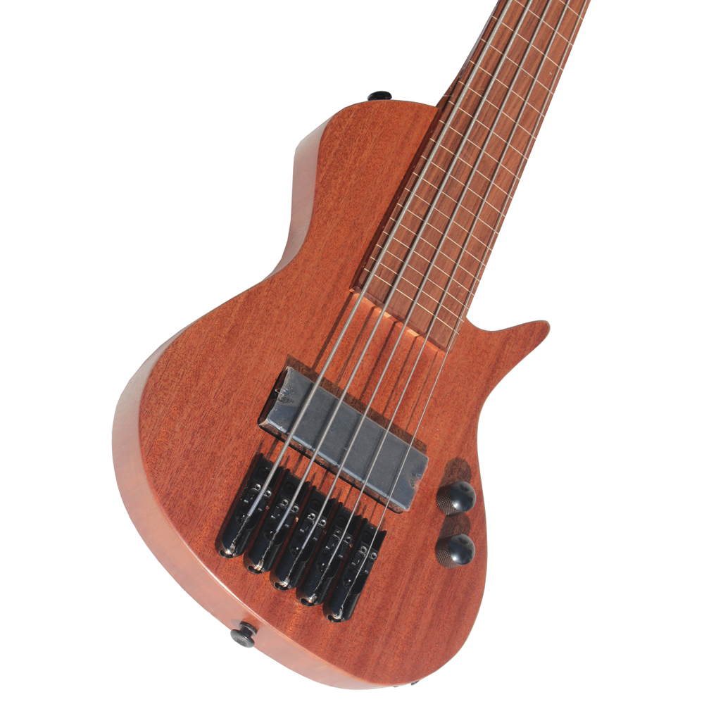 Batking Mini Ukulele Bass Electric Ubass 5 String Fretless Bass Ukelele with Gig bag