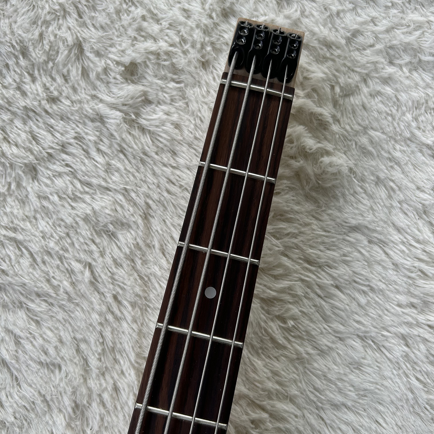 Electric Bass Headless Bass Zebra Wood Body 4 String Bass