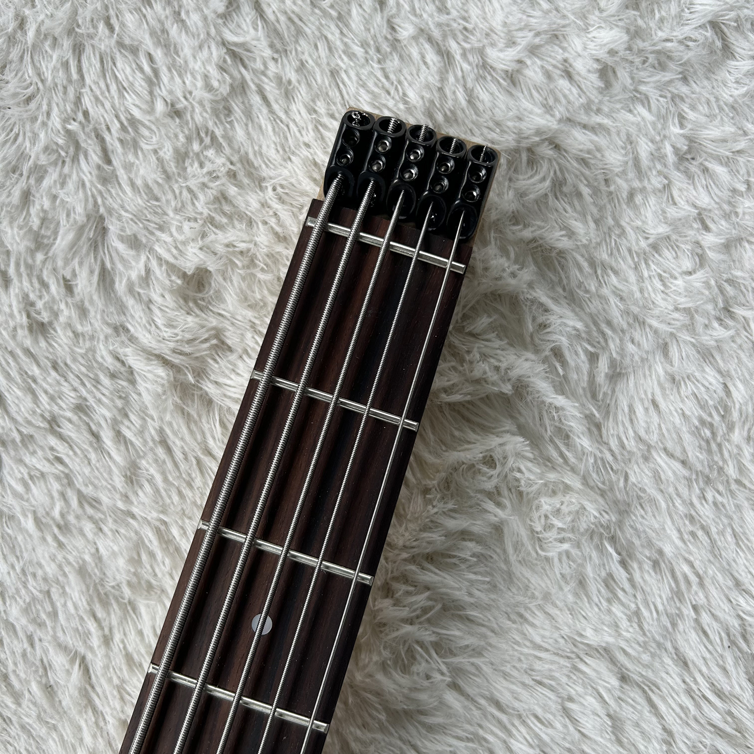 Electric Bass Headless Bass Zebra Wood Body 5 String Bass