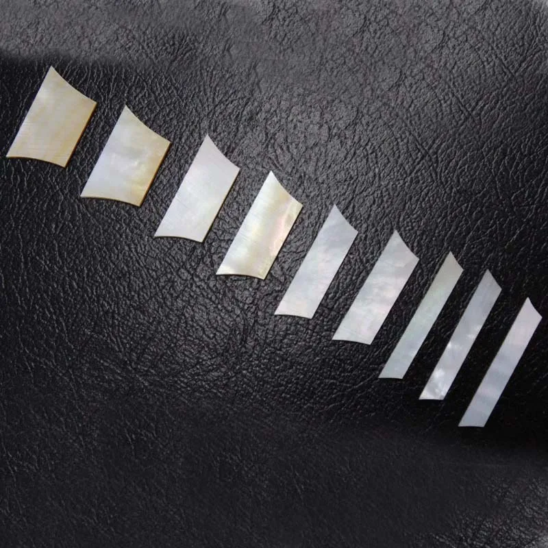 2mm Thick Trapezoid Inlay Set Gold Mother of Pearl for Les Paul Standard for 9pcs per set