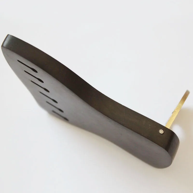 Solid short ebony tailpiece for archtop guitar