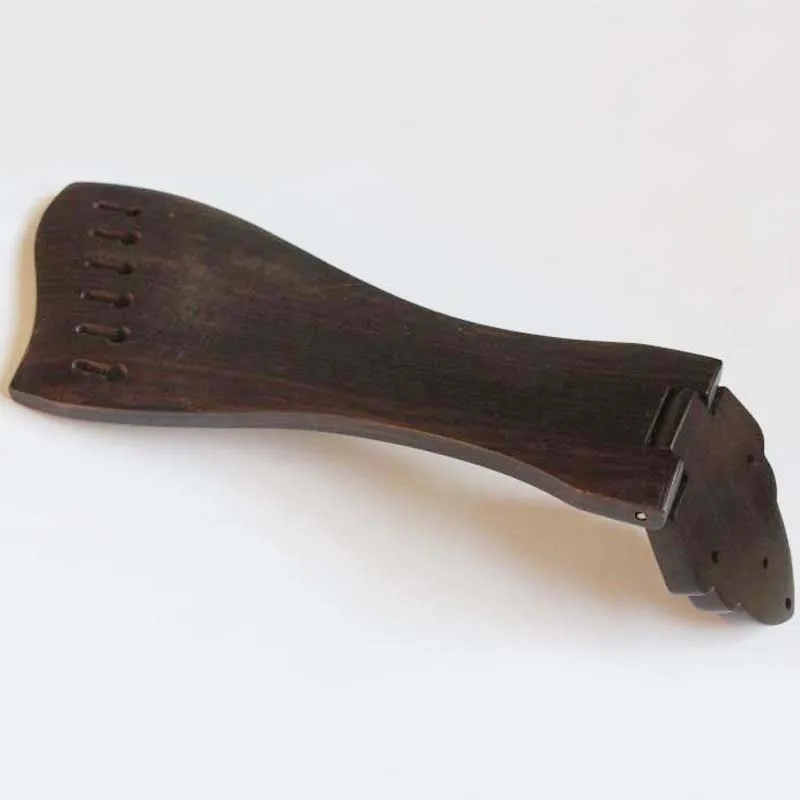 Solid ebony tailpiece with bridge for 6 string guitar