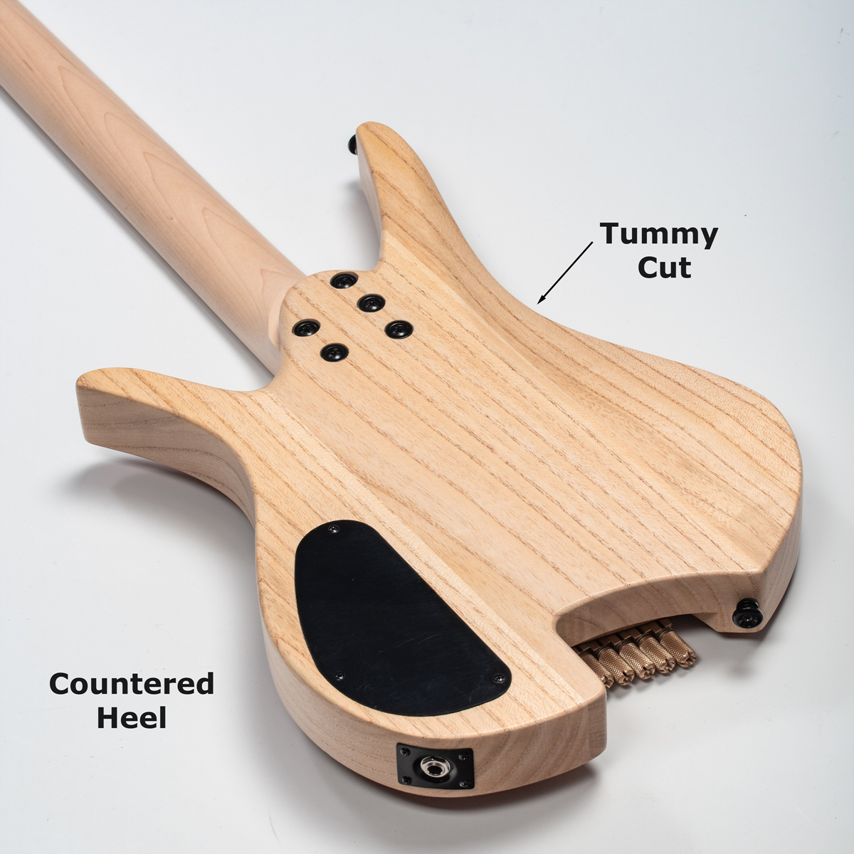 Batking 6 String Fanned Fret Headless Electric Travel Guitar with Multiscale Birdeyes Fingerboard Of Luminous Inlay
