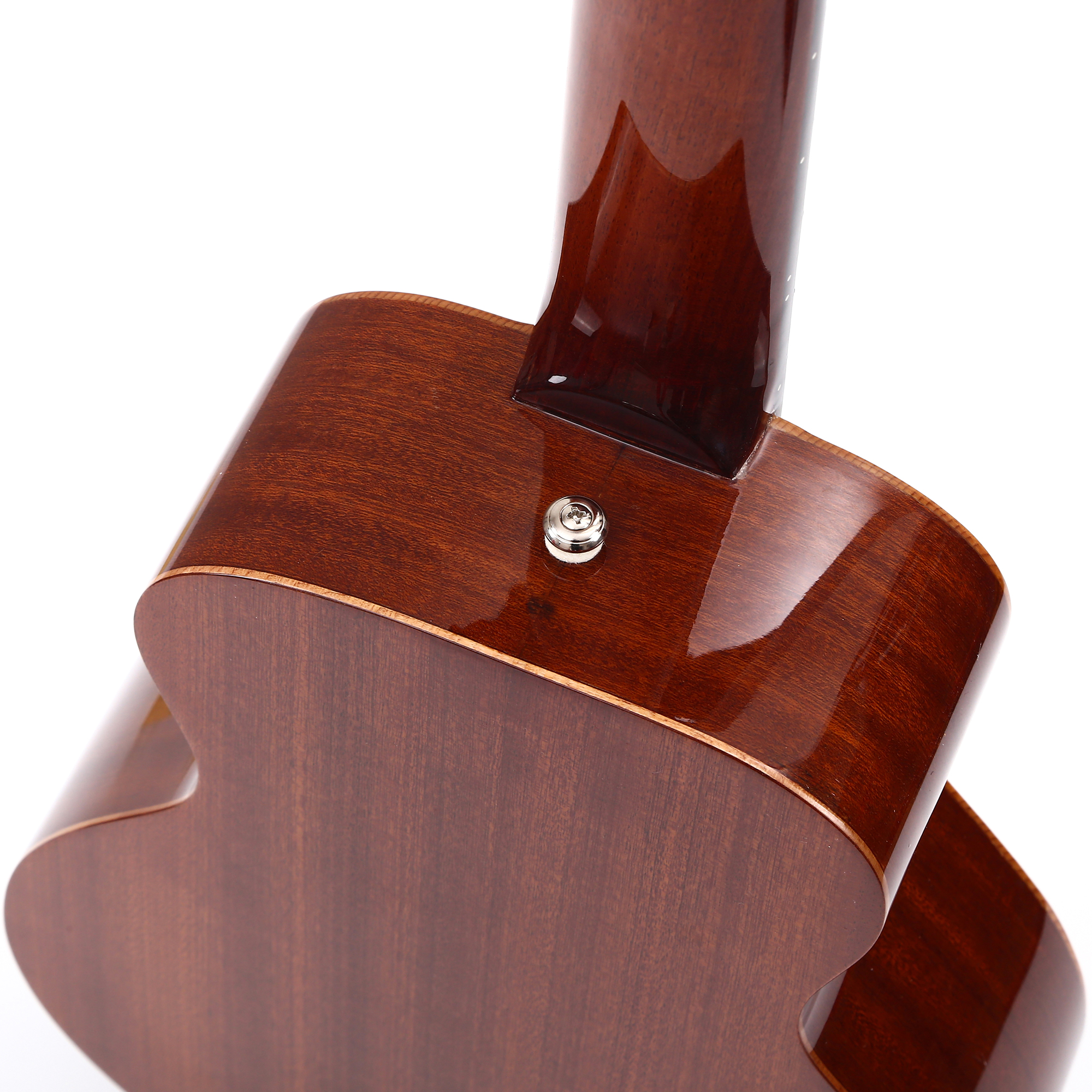 30inch Solid Mahogany Top Mini Acoustic Guitar High Tone Travel Guitar With Gigbag