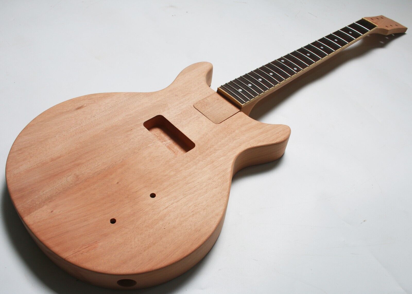 MUSOO DIY Guitar Kit Project Guitars LP Junior Double Cut Builder Guitar DIY Kit